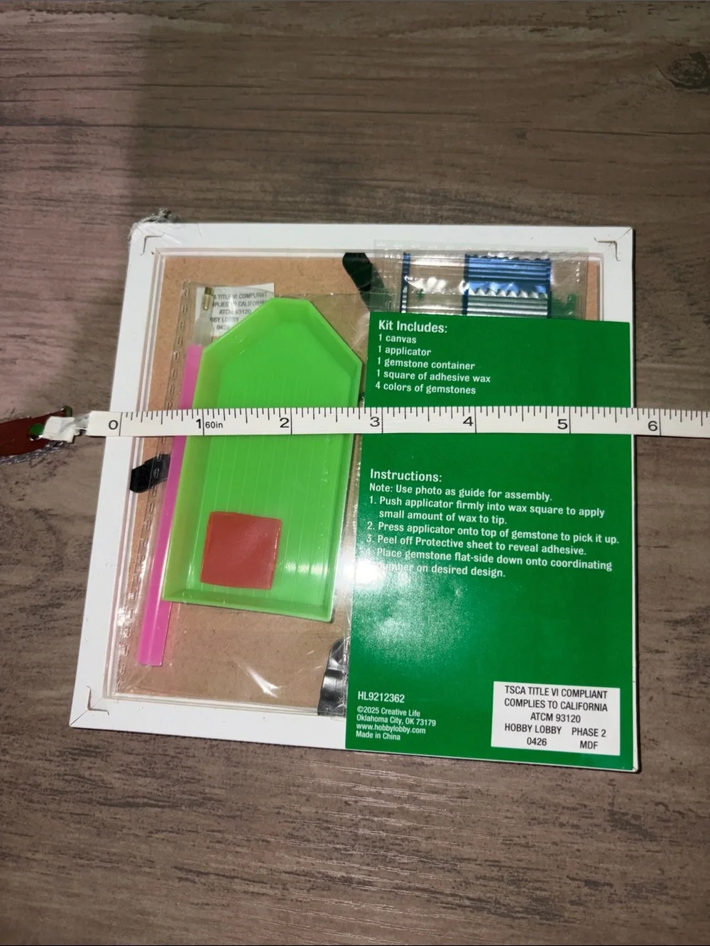 Creative Arts Touchdown Football Diamond Painting Art Kit 6x6 NWT